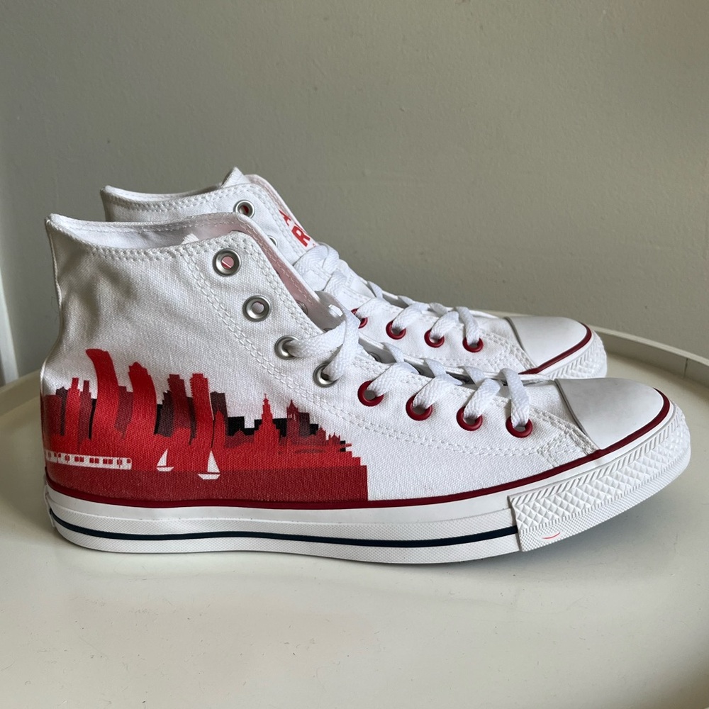CONVERSE All Star 2017 Boston AIDS Walk Run Canvas Men’s 10.5 Sneakers RARE